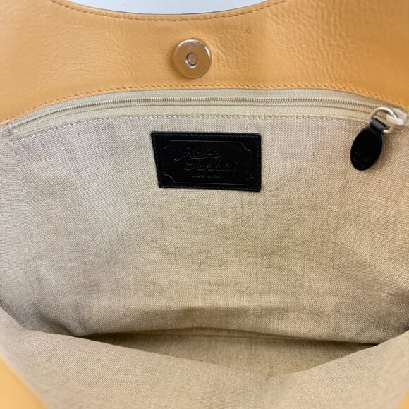 Frederic Fekkai Black Leather Shoulder Bag Made in Italy - Picture 13 of 16